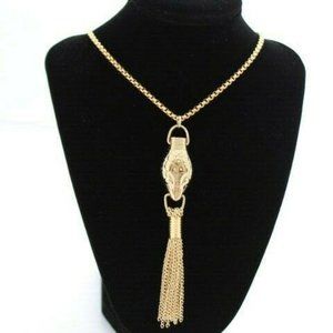 COPY - Whiting & Davis Gold Necklace & Key Ring